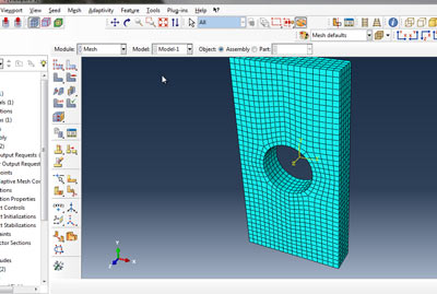 آموزش شبیه سازی فشار غیر یکنواخت روی یاتاقان در نرم افزار آباکوس abaqus